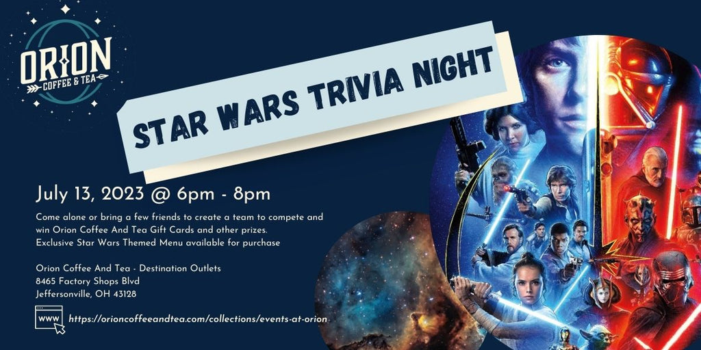 Star Wars Trivia Night at Orion - Destination Outlets July 13th
